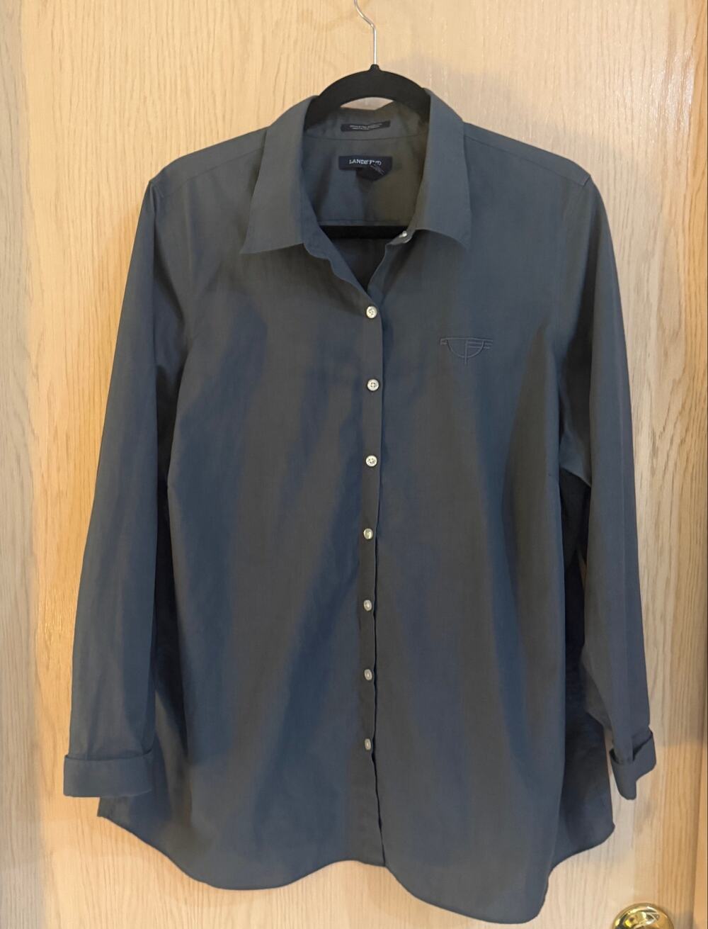 Lands’ End Timberline Lodge Mt Hood Oregon Embroidered Shirt 20W